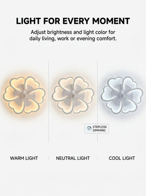 Stoneford Cloud Bloom Ceiling Fan Light