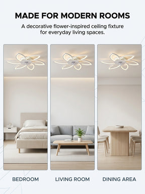 Stoneford Lotus Bloom Ceiling Fan Light