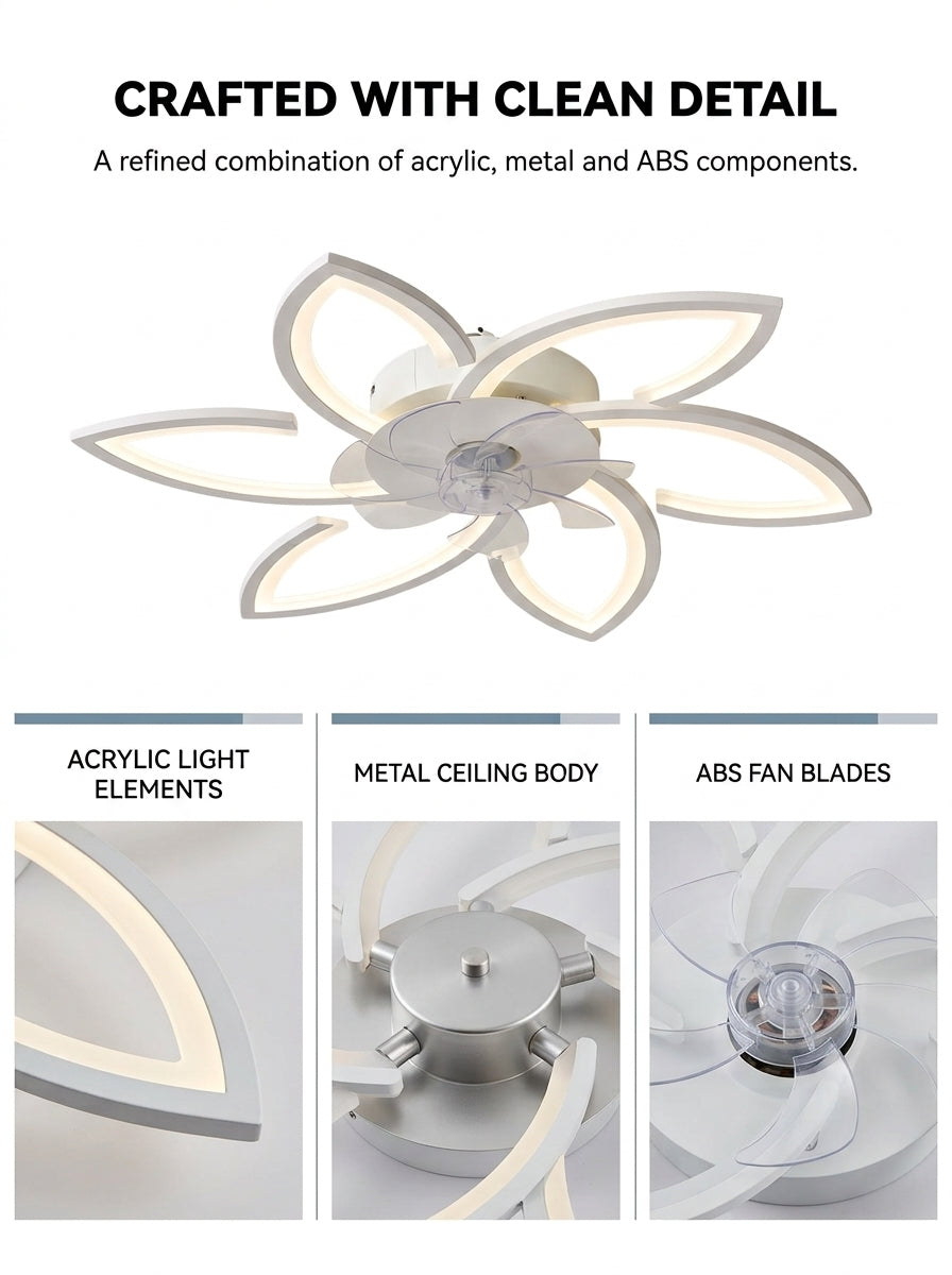 Stoneford Lotus Bloom Ceiling Fan Light