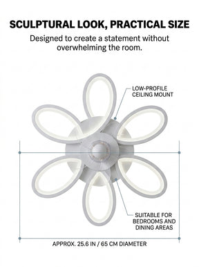 Stoneford Butterfly Loop Ceiling Fan Light