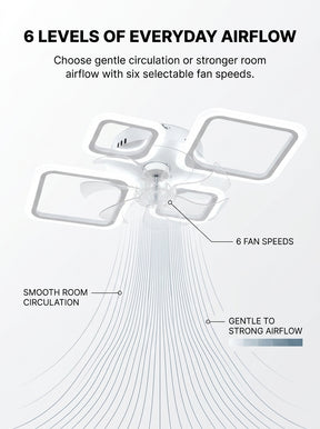 Stoneford Quadra Halo Ceiling Fan Light