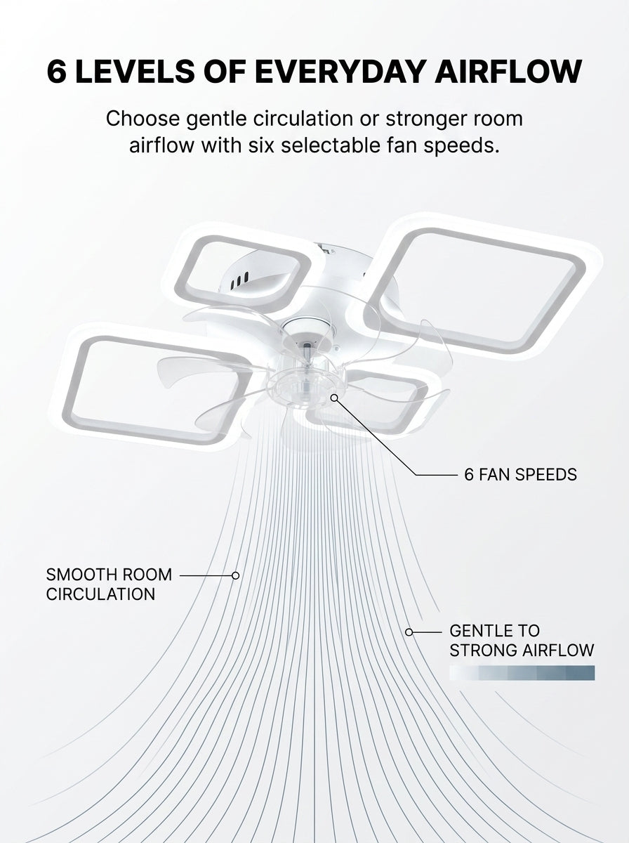 Stoneford Quadra Halo Ceiling Fan Light